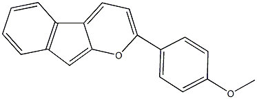 4-indeno[2,1-b]pyran-2-ylphenyl methyl ether 结构式