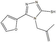 5-(2-furyl)-4-(2-methyl-2-propenyl)-4H-1,2,4-triazole-3-thiol Structure