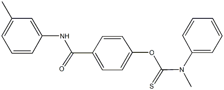 O-[4-(3-toluidinocarbonyl)phenyl] methyl(phenyl)thiocarbamate Structure