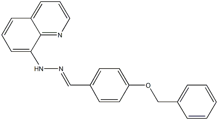 4-(benzyloxy)benzaldehyde 8-quinolinylhydrazone Structure
