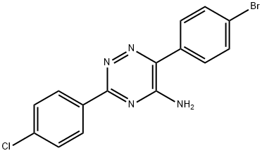 6-(4-bromophenyl)-3-(4-chlorophenyl)-1,2,4-triazin-5-amine 化学構造式