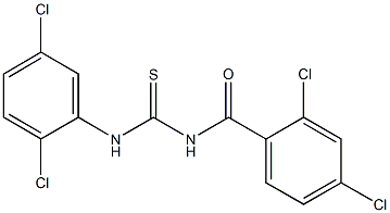 N-(2,4-dichlorobenzoyl)-N'-(2,5-dichlorophenyl)thiourea 结构式