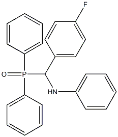 N-[(diphenylphosphoryl)(4-fluorophenyl)methyl]aniline Structure