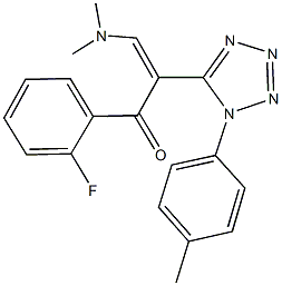 352319-51-8 3-(dimethylamino)-1-(2-fluorophenyl)-2-[1-(4-methylphenyl)-1H-tetraazol-5-yl]-2-propen-1-one