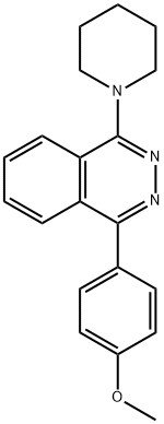 1-(4-methoxyphenyl)-4-(1-piperidinyl)phthalazine 结构式