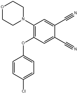 4-(4-chlorophenoxy)-5-(4-morpholinyl)phthalonitrile,352330-30-4,结构式