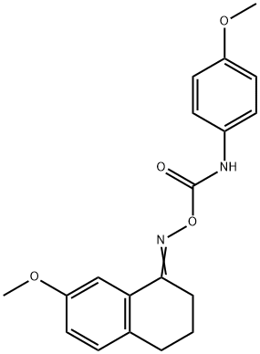 7-methoxy-1-({[(4-methoxyanilino)carbonyl]oxy}imino)-1,2,3,4-tetrahydronaphthalene Structure