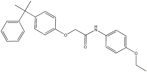 N-(4-ethoxyphenyl)-2-[4-(1-methyl-1-phenylethyl)phenoxy]acetamide Structure