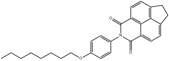 2-[4-(octyloxy)phenyl]-6,7-dihydro-1H-indeno[6,7,1-def]isoquinoline-1,3(2H)-dione Structure