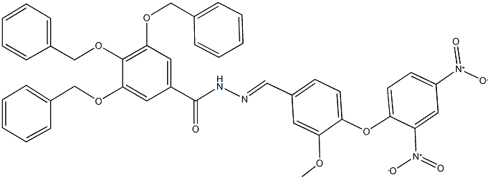 3,4,5-tris(benzyloxy)-N'-(4-{2,4-bisnitrophenoxy}-3-methoxybenzylidene)benzohydrazide|