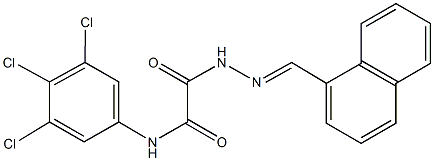 2-[2-(1-naphthylmethylene)hydrazino]-2-oxo-N-(3,4,5-trichlorophenyl)acetamide|