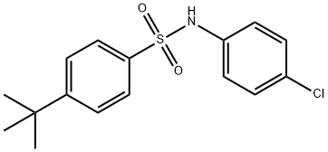 4-tert-butyl-N-(4-chlorophenyl)benzenesulfonamide Structure