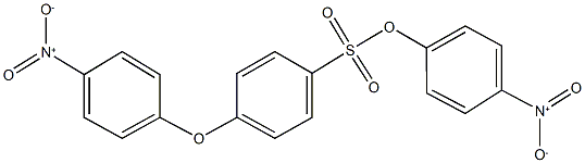 4-nitrophenyl 4-{4-nitrophenoxy}benzenesulfonate Structure