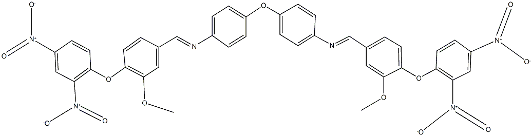 N-[4-(2,4-dinitrophenoxy)-3-methoxybenzylidene]-4-(4-{[4-(2,4-dinitrophenoxy)-3-methoxybenzylidene]amino}phenoxy)aniline Structure