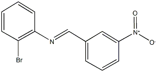 2-bromo-N-(3-nitrobenzylidene)aniline Structure