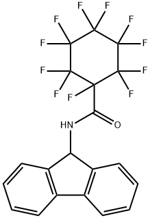 N-(9H-fluoren-9-yl)-1,2,2,3,3,4,4,5,5,6,6-undecafluorocyclohexanecarboxamide Structure