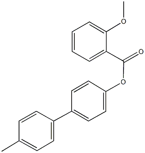 4'-methyl[1,1'-biphenyl]-4-yl 2-methoxybenzoate Struktur