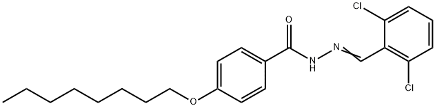 N'-(2,6-dichlorobenzylidene)-4-(octyloxy)benzohydrazide Struktur