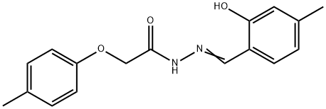 N'-(2-hydroxy-4-methylbenzylidene)-2-(4-methylphenoxy)acetohydrazide,352333-38-1,结构式
