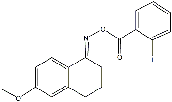 6-methoxy-3,4-dihydro-1(2H)-naphthalenone O-(2-iodobenzoyl)oxime Structure