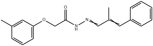 2-(3-methylphenoxy)-N'-(2-methyl-3-phenyl-2-propenylidene)acetohydrazide|