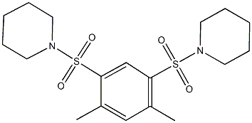 1-{[2,4-dimethyl-5-(1-piperidinylsulfonyl)phenyl]sulfonyl}piperidine Structure