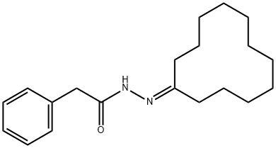 N'-cyclododecylidene-2-phenylacetohydrazide Struktur