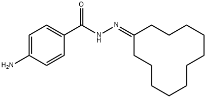 4-amino-N'-cyclododecylidenebenzohydrazide Structure