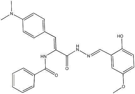 352335-33-2 N-(2-[4-(dimethylamino)phenyl]-1-{[2-(2-hydroxy-5-methoxybenzylidene)hydrazino]carbonyl}vinyl)benzamide