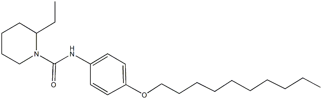 N-[4-(decyloxy)phenyl]-2-ethyl-1-piperidinecarboxamide Structure