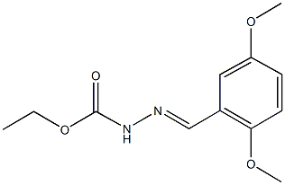 ethyl 2-(2,5-dimethoxybenzylidene)hydrazinecarboxylate Struktur
