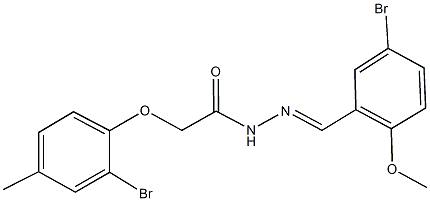 352336-19-7 N'-(5-bromo-2-methoxybenzylidene)-2-(2-bromo-4-methylphenoxy)acetohydrazide