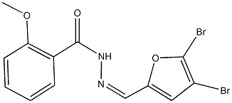 N'-[(4,5-dibromo-2-furyl)methylene]-2-methoxybenzohydrazide,352336-97-1,结构式