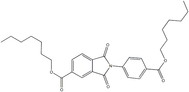 heptyl 2-{4-[(heptyloxy)carbonyl]phenyl}-1,3-dioxo-5-isoindolinecarboxylate,352337-09-8,结构式