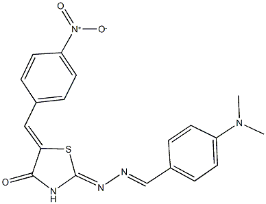 352337-90-7 4-(dimethylamino)benzaldehyde (5-{4-nitrobenzylidene}-4-oxo-1,3-thiazolidin-2-ylidene)hydrazone