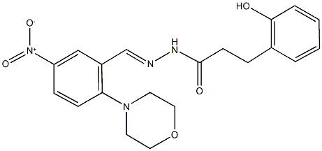 N'-[5-nitro-2-(4-morpholinyl)benzylidene]-3-(2-hydroxyphenyl)propanohydrazide,352337-99-6,结构式