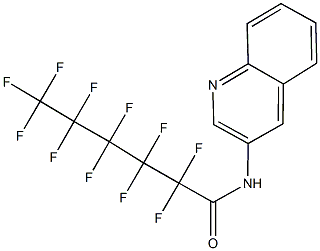2,2,3,3,4,4,5,5,6,6,6-undecafluoro-N-(3-quinolinyl)hexanamide Structure