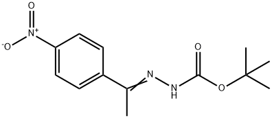 tert-butyl 2-(1-{4-nitrophenyl}ethylidene)hydrazinecarboxylate 结构式