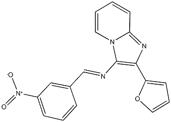 2-(2-furyl)-3-({3-nitrobenzylidene}amino)imidazo[1,2-a]pyridine|