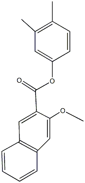 3,4-dimethylphenyl 3-methoxy-2-naphthoate 结构式