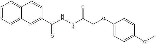 352342-60-0 N'-[2-(4-methoxyphenoxy)acetyl]-2-naphthohydrazide