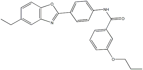 N-[4-(5-ethyl-1,3-benzoxazol-2-yl)phenyl]-3-propoxybenzamide|