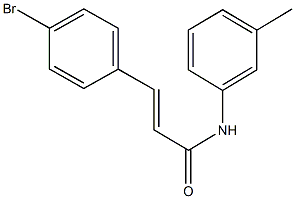 3-(4-bromophenyl)-N-(3-methylphenyl)acrylamide 结构式