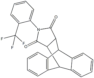 17-[2-(trifluoromethyl)phenyl]-17-azapentacyclo[6.6.5.0~2,7~.0~9,14~.0~15,19~]nonadeca-2,4,6,9,11,13-hexaene-16,18-dione Struktur