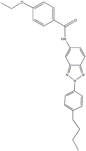 N-[2-(4-butylphenyl)-2H-1,2,3-benzotriazol-5-yl]-4-ethoxybenzamide Struktur