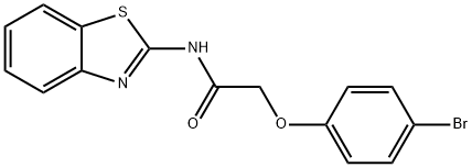 N-(1,3-benzothiazol-2-yl)-2-(4-bromophenoxy)acetamide Structure