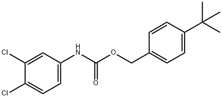 4-tert-butylbenzyl 3,4-dichlorophenylcarbamate Structure