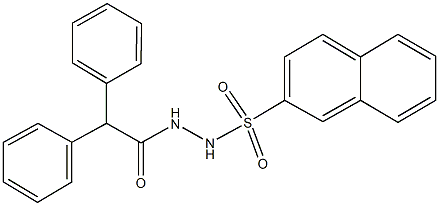 N'-(2,2-diphenylacetyl)-2-naphthalenesulfonohydrazide Struktur