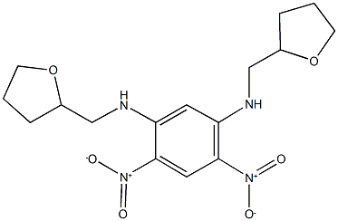 352346-67-9 4,6-dinitro-N~1~,N~3~-bis(tetrahydro-2-furanylmethyl)-1,3-benzenediamine