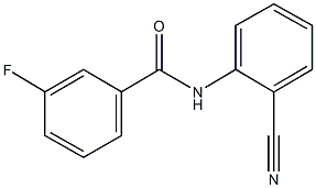 N-(2-cyanophenyl)-3-fluorobenzamide 结构式